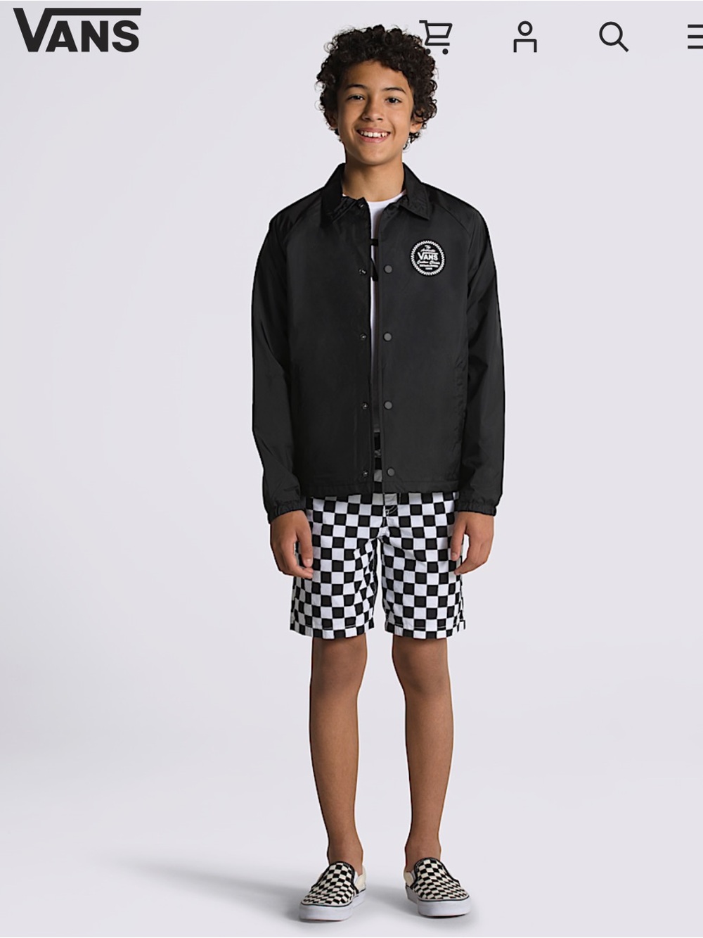 Vans Kids Torrey Coaches Windbreaker Jacket Small
